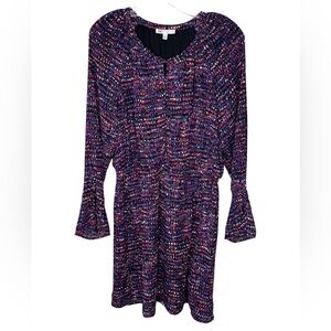 DR2 Daniel Rainn Women’s Multicolor Pattern Dress elastic waist - Medium